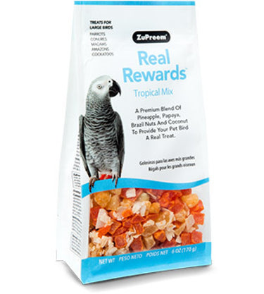 Real Reward Large Parrot Treats - Tropical Mix 170g
